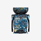 Bearbrick World Wide Tour 3 Jackson Pollock Studio Chrome Ver. 100％ & 400％ Set
