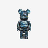 Bearbrick World Wide Tour 3 Jackson Pollock Studio Chrome Ver. 100％ & 400％ Set