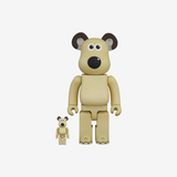 Bearbrick Wallace & Gromit Gromit 100% & 400% Set