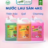 Nước lau sàn 4Kg (Hương Quế, Thiên Thảo, Charming)