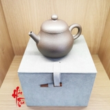 Ấm Tử Sa Văn Đán - Nâu Đen - Nung Nhiệt Độ Cao - Ấm 140ml