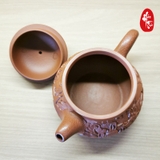 Ấm tử sa Phù Điêu Phan Hồ - Nghệ nhân Nghi Hưng - Toàn thủ công - Ấm 220ml