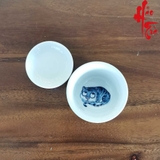 Chén Khải Sứ Cảnh Đức Vẽ Tay Hình Hổ - CK32 - 120ml