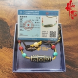 Vòng Cổ Đá Yi 9 Mắt Lớn Potala Tây Tạng - DZI06