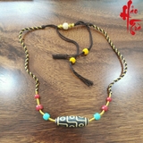 Vòng Cổ Đá Yi 9 Mắt Lớn Potala Tây Tạng - DZI05