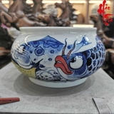 Bát Tráng Nước Vẽ Tay Sứ Cảnh Đức Hình Cá - B15