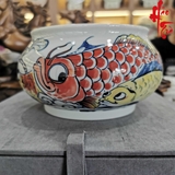 Bát Tráng Nước Vẽ Tay Sứ Cảnh Đức Hình Cá - B17