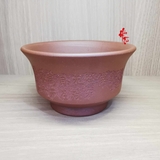 Chén Chủ Đất Tử Sa - Khắc Hoa Văn Chữ - 140ml