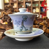 SCD001 Bộ Chén Khải Vẽ Tay Hình Các Nhân Vật Trong SpongeBob SquarePants 130ml - CK57