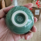 Chén Sứ Long Tuyền Hoa Sen 70ml Đường kính 7.5cm (màu Đậm)