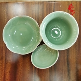 Chén Khải Lá Sen Long Tuyền Màu Đậm (LT27CK-150ml)