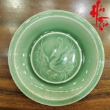 Dĩa Gốm Sứ Long Tuyền Hình Phượng Đậm LT54-D (Đường kính 14cm, cao 3cm)