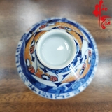 Chén Sứ Cảnh Đức Vẽ Tay Hình Cá - LY77 - 90ml