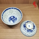 Bộ Chén Khải Sứ Cảnh Đức Vẽ Tay - Linh Lung Thanh Hoa 135ml