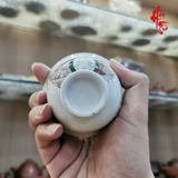 Bộ Chén Khải Sứ Cảnh Đức Vẽ Tay - Thanh Hoa 135ml