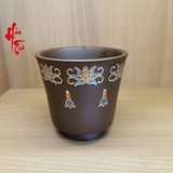 Tách Trà Tử Sa - Viền Hồ Điệp 120ml