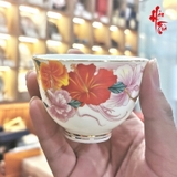 Chén Trà Sứ Cảnh Đức - Hoa Phù Tang 100ml
