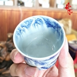 Tách Sứ Cảnh Đức Thanh Hoa - Nung Củi 50ml