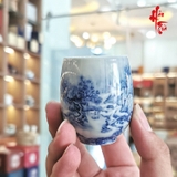 Tách Sứ Cảnh Đức Thanh Hoa - Nung Củi 50ml