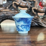 Chén Khải Sứ Cảnh Đức Thanh Hoa - Nung Củi 100ml