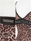 SISTERS Áo croptop da beo đính đá Enya