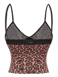 SISTERS Áo croptop da beo đính đá Enya