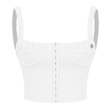 SISTERS Áo croptop cúp ngực Angelica - Trắng