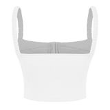 SISTERS Áo croptop cúp ngực Angelica - Trắng