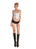 SISTERS Áo croptop ánh nhũ Asher