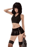 SISTERS Áo croptop ba lỗ cổ bẻ Isobe