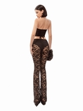 SISTERS Áo croptop cổ yếm đan dây ngực Joy