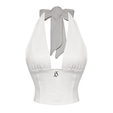 SISTERS Áo croptop cổ yếm Eileen