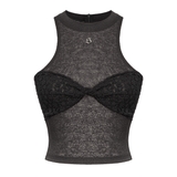 SISTERS Áo croptop phối ren ngực Sera