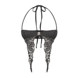 SISTERS Áo mini top phối ren Flora