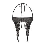 SISTERS Áo mini top phối ren Flora