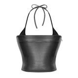 SISTERS Áo tube da cổ yếm Yette