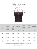 SISTERS Áo croptop cúp ngực hở lưng Dionne - Đen
