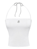 SISTERS Áo croptop cúp ngực hở lưng Dionne - Trắng