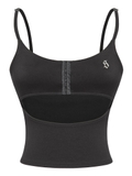 SISTERS Áo hai dây dáng croptop khoét ngực AMINTA - Đen