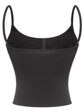 SISTERS Áo hai dây dáng croptop khoét ngực AMINTA - Đen