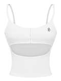 SISTERS Áo hai dây dáng croptop khoét ngực AMINTA - Trắng