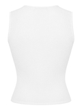 SISTERS Áo Croptop cut-out Sienna - Trắng