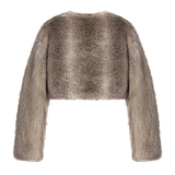 SISTERS Áo khoác lông dài tay Peggy - Nâu