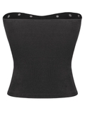 SISTERS Áo croptop cúp ngực phối đinh tán Odessa - Đen
