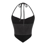 SISTERS Áo yếm cổ đổ ánh kim Sephine