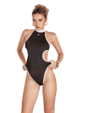 SISTERS Swimsuit cổ yếm cut-out Oretta - Đen