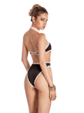 SISTERS Swimsuit cổ yếm cut-out Oretta - Đen
