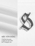 Sisters Bodysuit tay dài cổ tim Downie