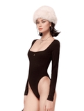 Sisters Bodysuit cổ vuông Orchid