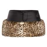 SISTERS Chân váy da phối lông Vaness